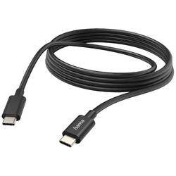 hama 00201593 Ladekabel, USB-C - USB-C, 3 m, Schwarz