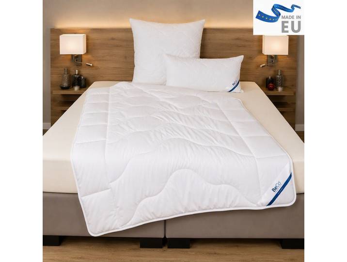Microfaserbettdecke BECO Royal Soft GOLD , warme Duo-Decke Testsieger 2019 , weiss (weiß), B:135cm L:200cm, Bezug: 100% Polyester. Füllung: 100% Polyester, Bettdecken, Microfaserbettdecke