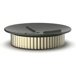 Of Line Seifenschale 12,5 cm schwarz mit goldfarbenem Sockel