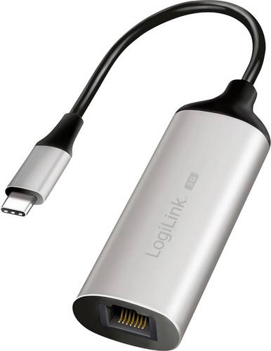 LogiLink RJ45, USB 3.2 Gen 1 (USB 3.0) Adapter [1x USB 3.2 Gen 1 Stecker C (USB 3.0) - 1x RJ45-Buchse] UA0456 15 cm
