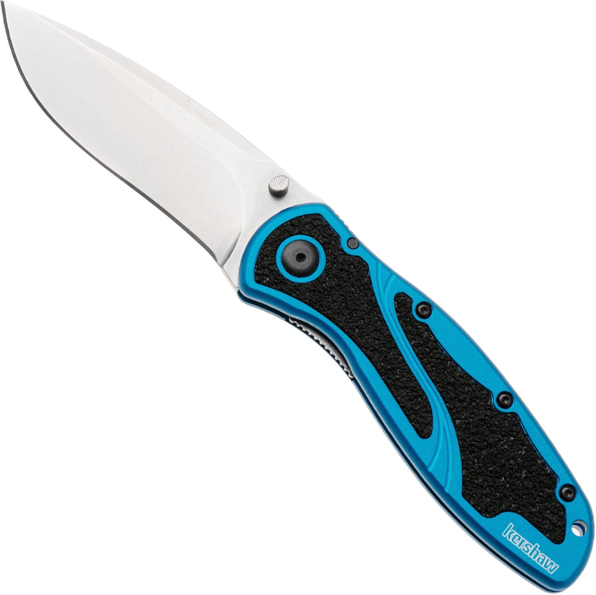 Kershaw Blur 1670NBMAG, Stonewashed CPM MagnaCut, Blue Aluminum coltello da tasca, Ken Onion design