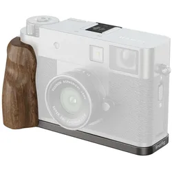 SmallRig L-Winkel mit Holzgriff, Detailfarbe: Grau (Griff), Video Zubehör, Silber, Grau