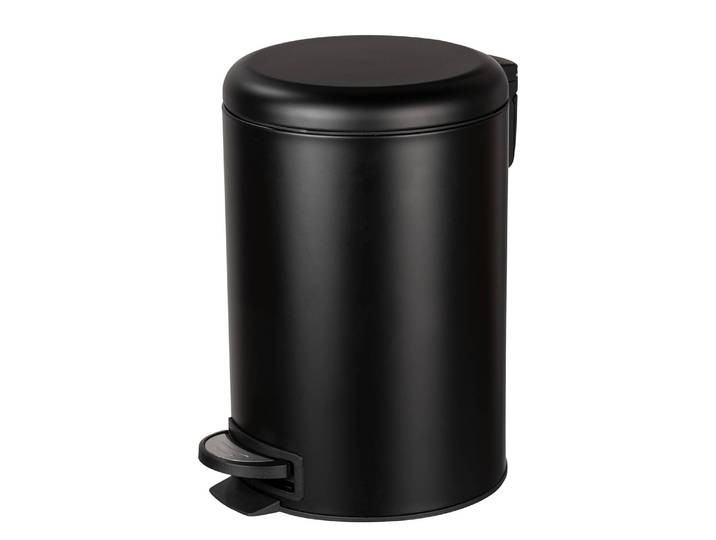 Treteimer Easy Close 25 x 38 x 32cm 12 Schwarz/Schwarz