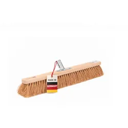 Industriebesen Kokosbesen 50cm Breit mit Metall-Stielhalter Saalbesen Kokos-Borsten ohne Stiel Kokosfeger Handwerkerbesen