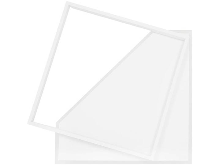ZMH Led-Deckenleuchte Alexander 48/48/6 cm, Weiß, Metall, LED integrated, 48x5.5x48 cm, Lampen & Leuchten, LED Beleuchtung, LED-Deckenleuchten