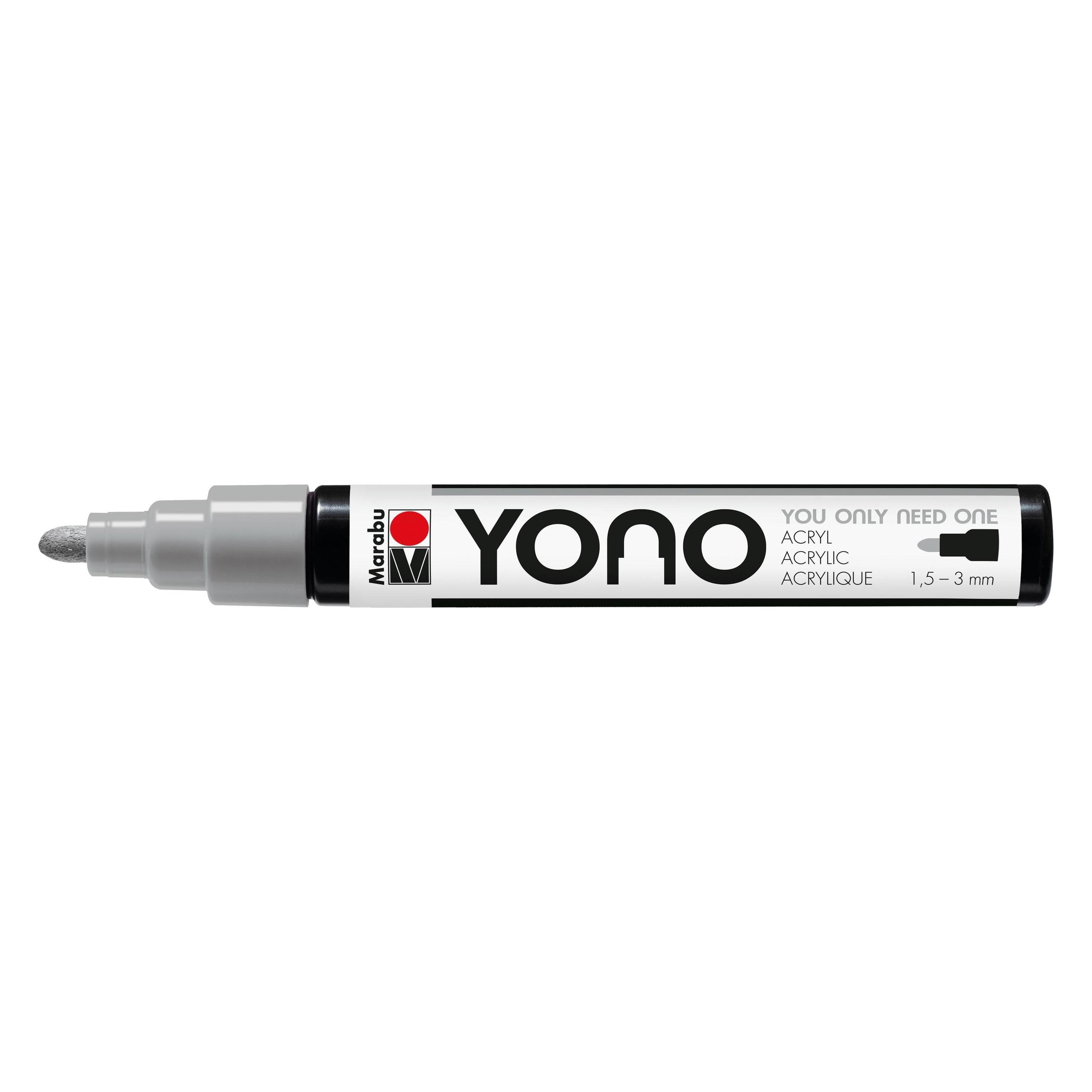 Marabu Acrylmarker YONO 1.5 - 3 mm Grau (1x) (12400103078)