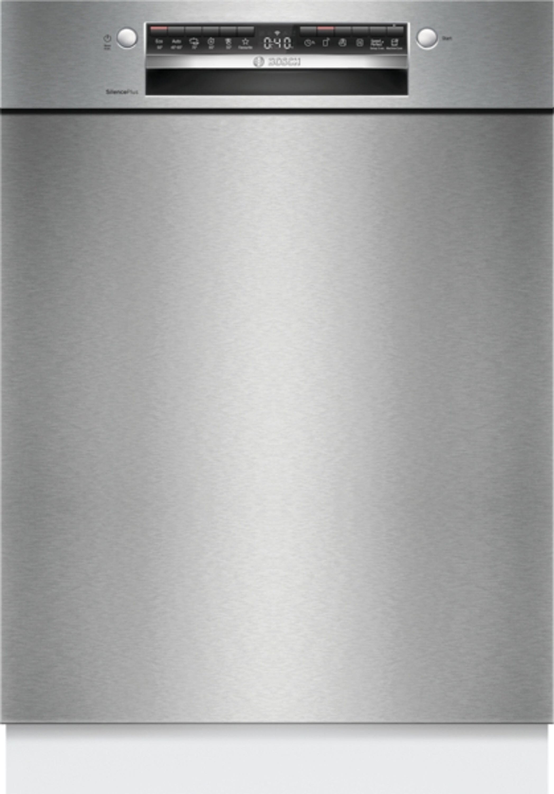 Bosch SMU4ETS08E, Unterbau, Standardgröße (60 cm), Schwarz, Edelstahl, Tasten, 1,75 m, 1,65 m