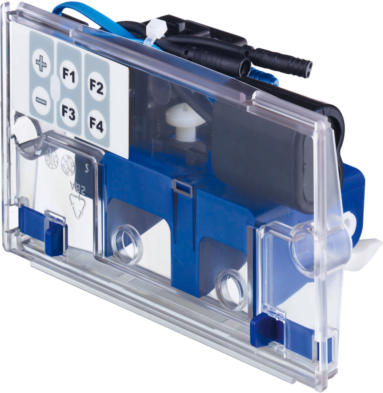 Duravit DuraSystem hygiène rinçage WD6003000000 18,4x10,25cm, fonctionnement sur batterie