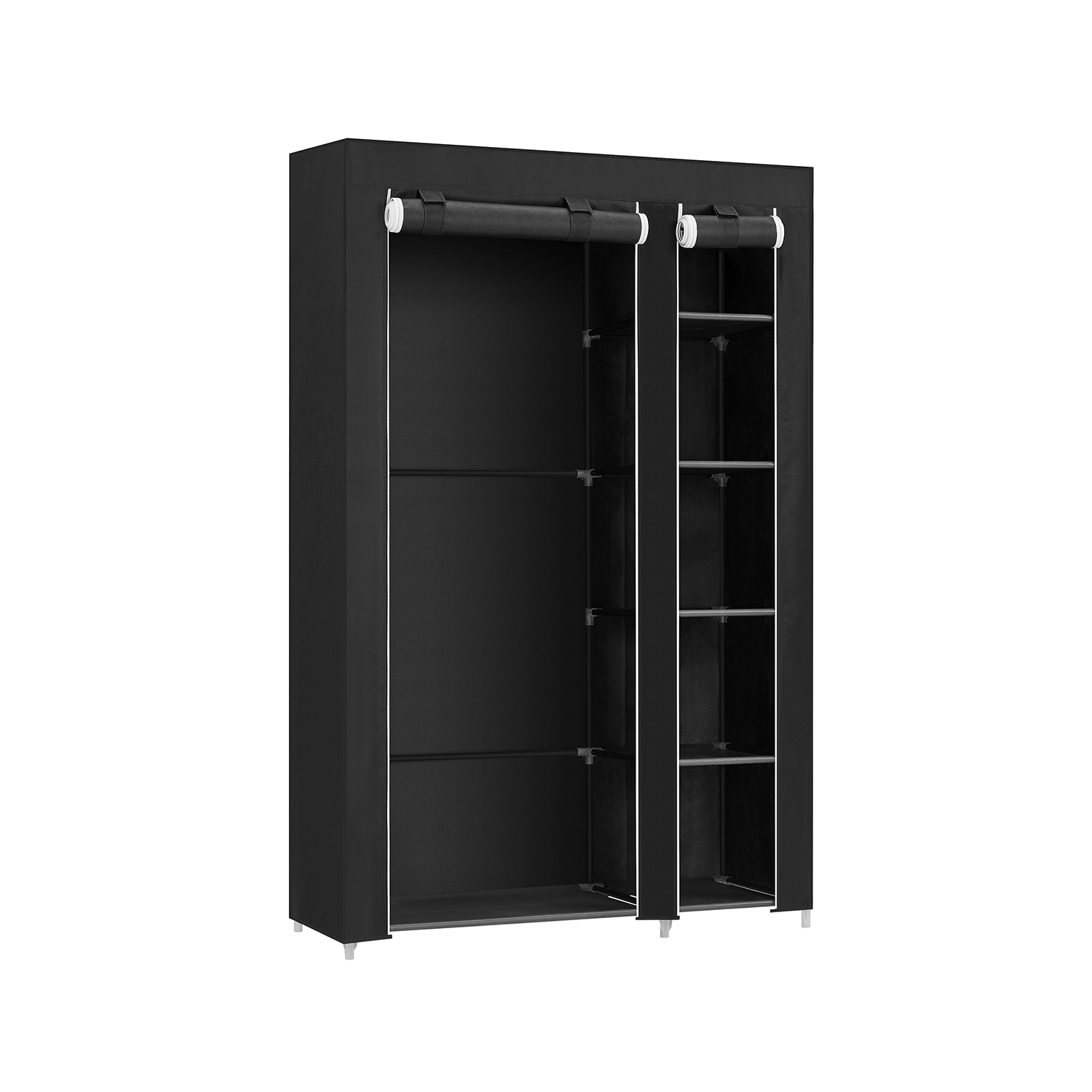 SONGMICS Stoffschrank 175 x 110 cm Schwarz LSF007