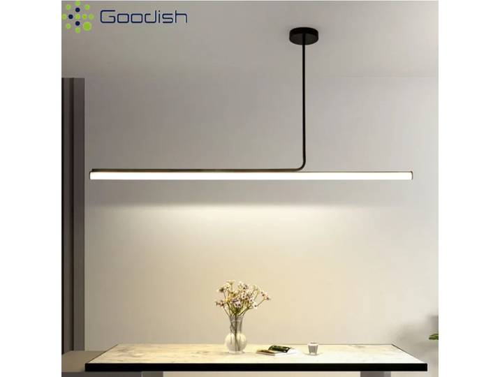 Luminaires suspendus LED créatifs Memphis Simplicity, lustres brillants à tube long, lampes d'intérieur artistiques pour chambre à coucher, décoration de la maison, lustres