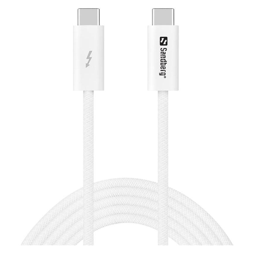 Sandberg USB-C>C USB4 240W+40Gbps, 2M (2 m, USB 4, 240 W) (136-57)