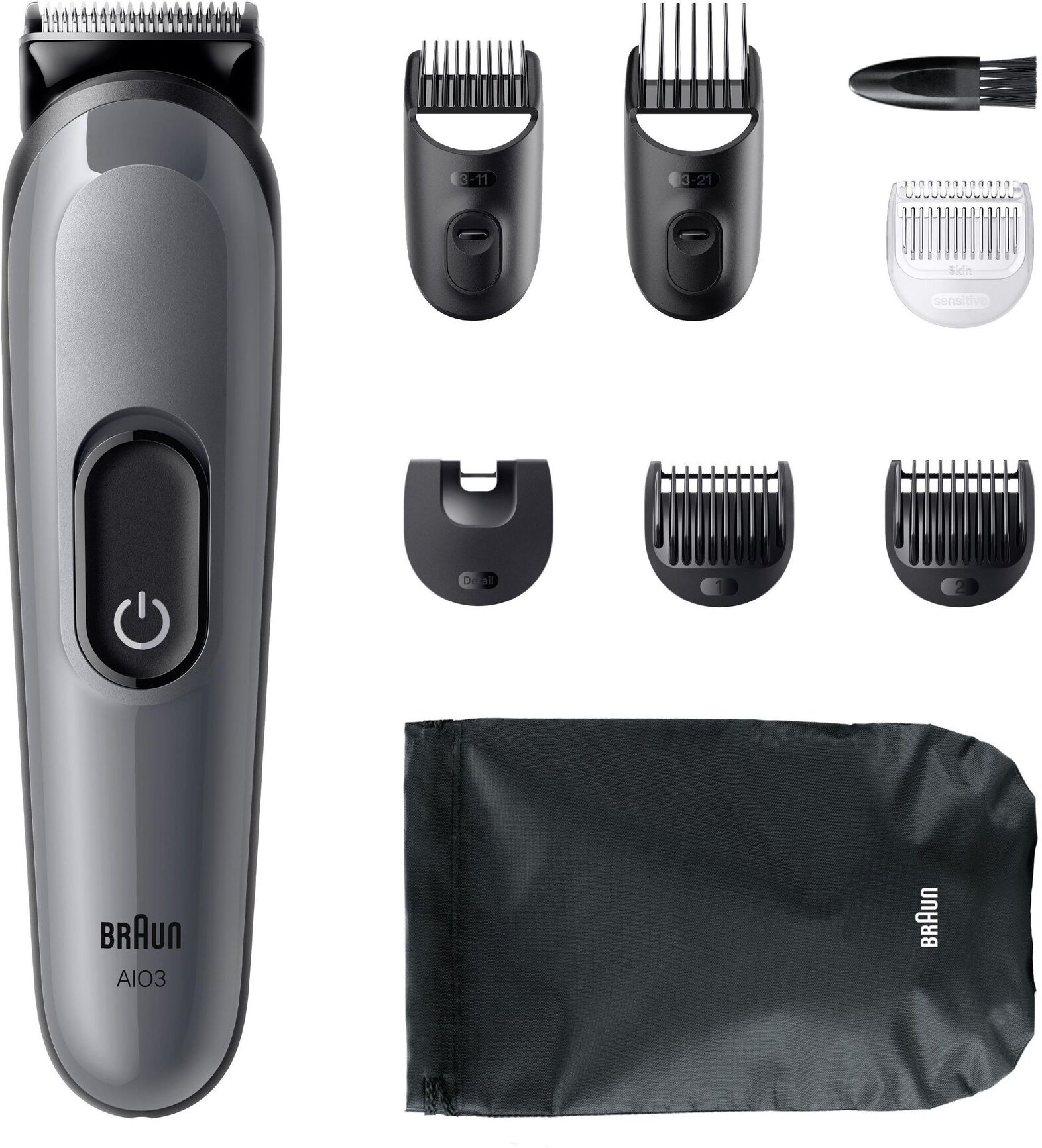 Regolabarba Braun AIO3540 SERIES 3 All in One 8in1 Grey