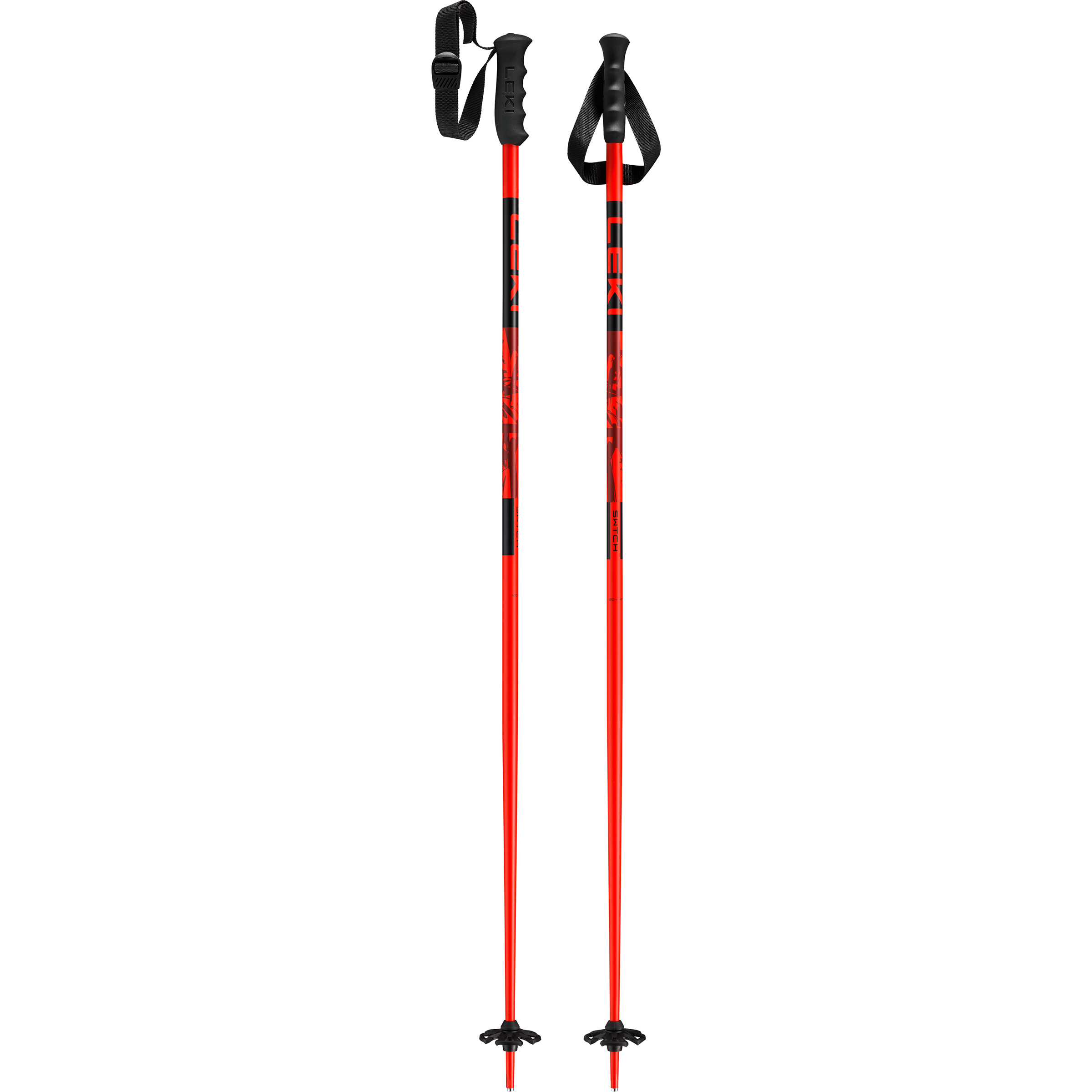 Leki Swtch Skistöcke Skistöcke schwarz Größe 115CM Freeride