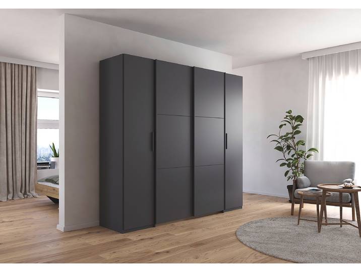 Kombischrank Kronach 225cm Grau/Graumetallic Grau