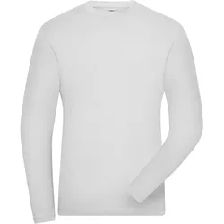 Bio Stretch Langarmshirt "JN1804" UV-Schutz - L - white