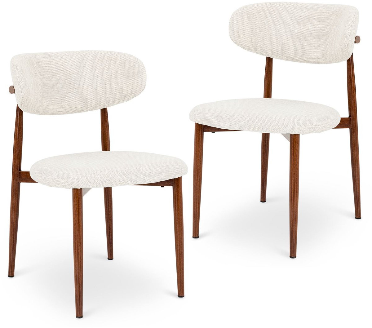Set van 2 Eetkamerstoelen ACOSTA - Wit