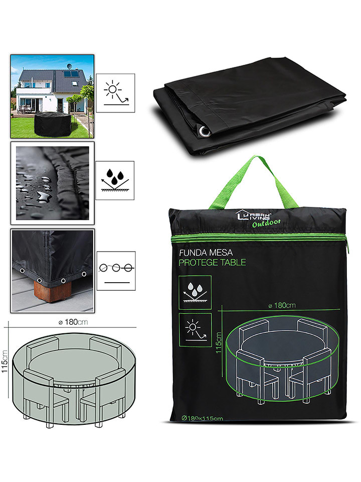 Compactor Tischschutz in Schwarz - (B)180 x (H)180 x (T)115 cm - onesize