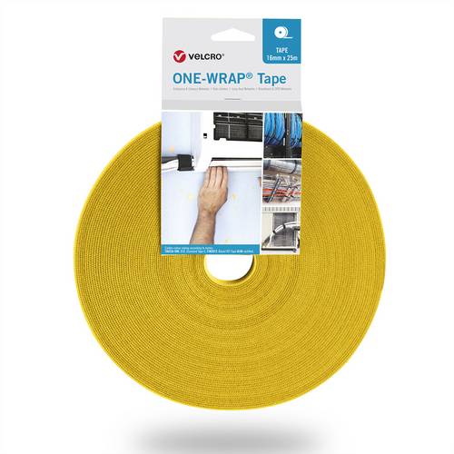 VELCRO One Wrap Band 16mm breit, gelb, 25m