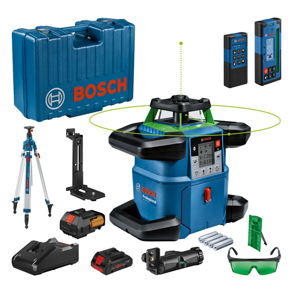 Bosch Rotationslaser GRL 650 CHVG mit Baustativ BT 300 HD 06159940PS