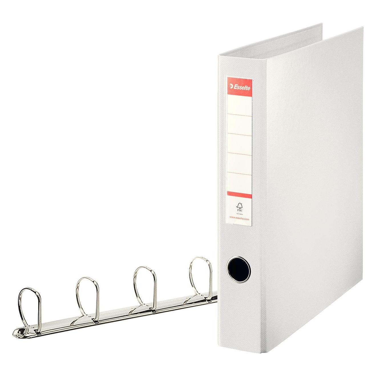 Esselte Standard 4-ring Binder White, A4, Weiss, 4 cm, 5,5 cm (A4, 60 mm, 1 Stk.) (82400)