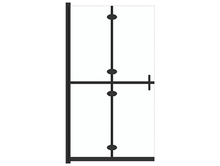 vidaXL Paroi de douche pliable Verre ESG transparent 100x190 cm