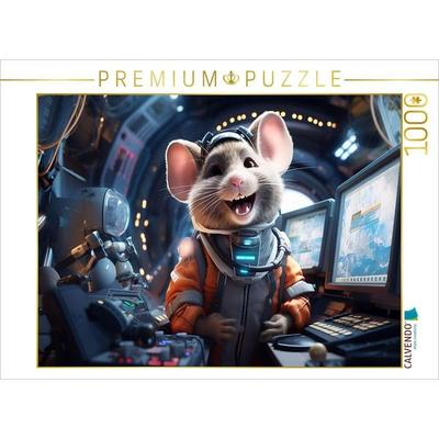 CALVENDO Puzzle Ein Motiv aus dem Kalender Mäuse im All | 1000 Teile Lege-Größe 64x48cm Foto-Puzzle für glückliche Stunden