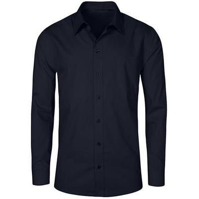 Herren Popeline Langarmhemd | Promodoro Fashion GmbH | Farbe: Navy | M