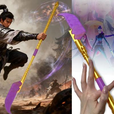 Inspired Living Rumi Cosplay Sword Replica Collapsible Anime Weapon Prop For Halloween & Conventions b