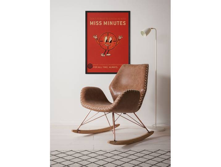 Wandbild KOMAR Loki Miss Minutes , rot (farbe bild(er): rot), Disney, 1 Stk., Vlies, Bilder, Wandbild, 40 x 50 cm (Breite x Höhe) - Kinderzimmer, Dekoration