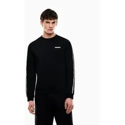 EA7 für Herren. 7M001478_AF12660 Sweatshirt Logo schwarz (M), Lässig, Sportlich, Baumwolle, Langarm