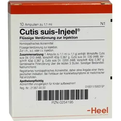 CUTIS suis Injeel Ampullen 10 St Ampullen