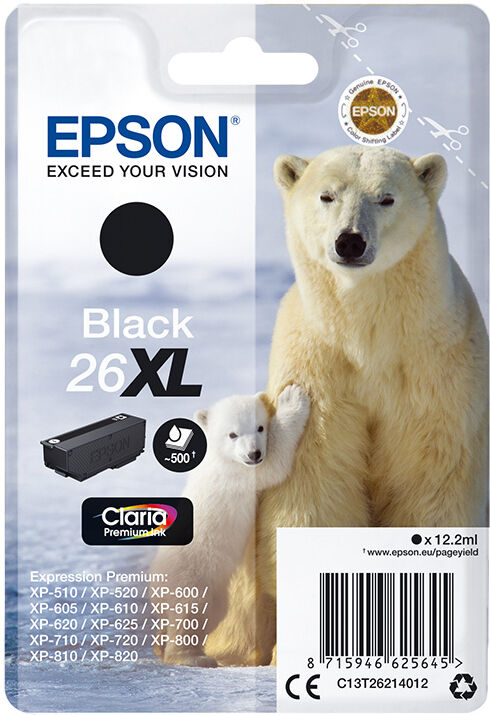 TINTEIRO EPSON 26XL PRETO
