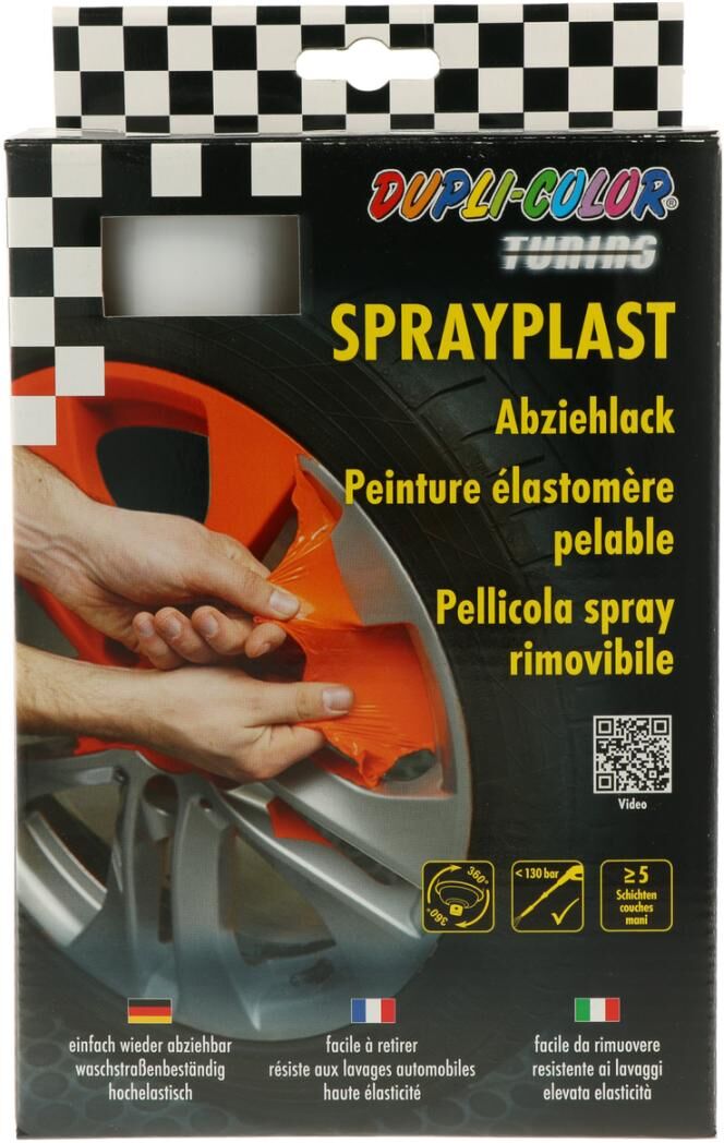 european aerosols DUPLI-COLOR SPRAYPLAST Set weiß seidenglanz