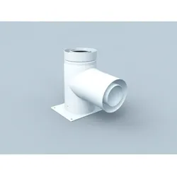 Bertrams Polyline LAS T-Stück 41TSK87-A60 87°, außen, weiß, DN 60/100