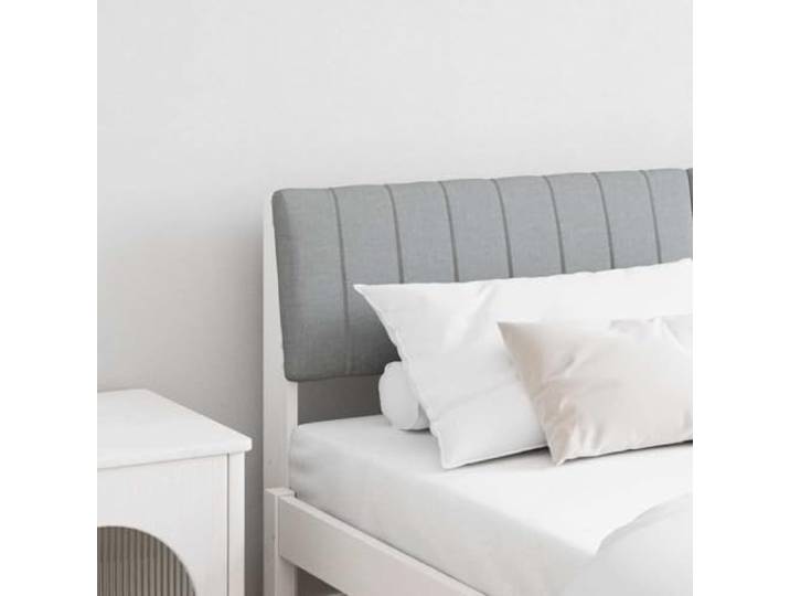 RJPLMFV Gepolstertes Kopfteil, hellgrau, 150 cm, massives Kiefernholz Schaumstoffpolsterung, modernes Design, einfache Reinigung, bequem zum Lesen