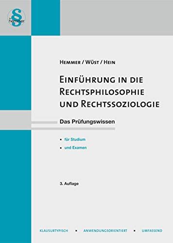 Hemmer, Karl E - Einführung in die Rechtsphilosophie und Rechtssoziologie (Skripten) - Preis vom 02.10.2026 23:42:20 h