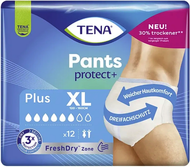 Tena Pants Protect+ Plus XL 12 unidades