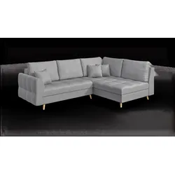 ECKSOFA Lorine Mikrofaser Grau