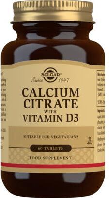 Solgar Citrato de Calcio Vitamina D3 60 comp