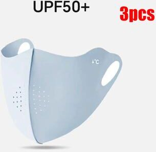 USA Free Shipping Shop Summer Ice Silk Cooling Face Mask For UV Protection & Outdoor Comfort blue