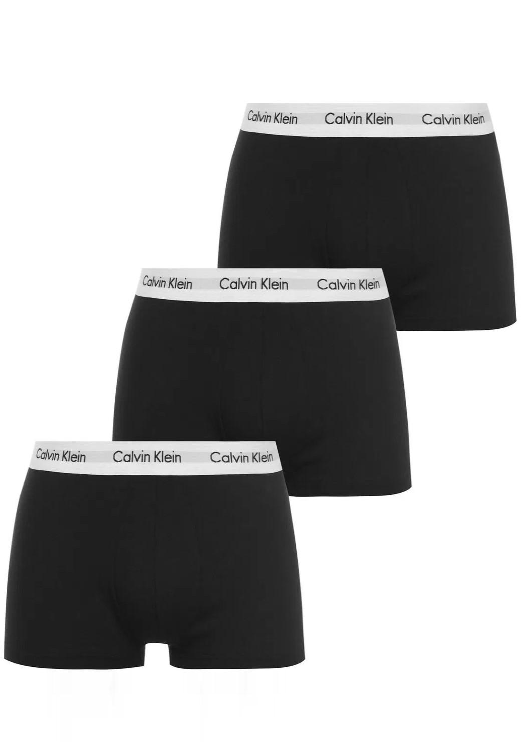 Calvin Klein Heren 3 Pack Boxer Briefs - Mid Rise - Zwart / Witte Band