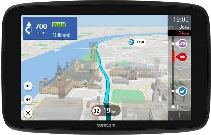TomTom GO Camper Max 2e generatie GPS-navigatiesysteem met 7 inch scherm voor campers, caravans en auto's