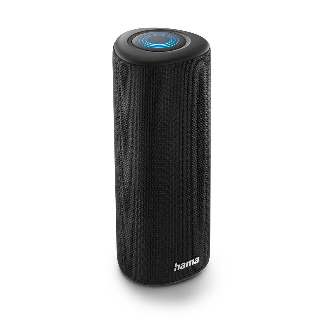 Hama 00188202 Bluetooth-Lautsprecher "Pipe 3.0" wasserdicht IPX5, 10 Licht-Modi, 24W, Schwarz