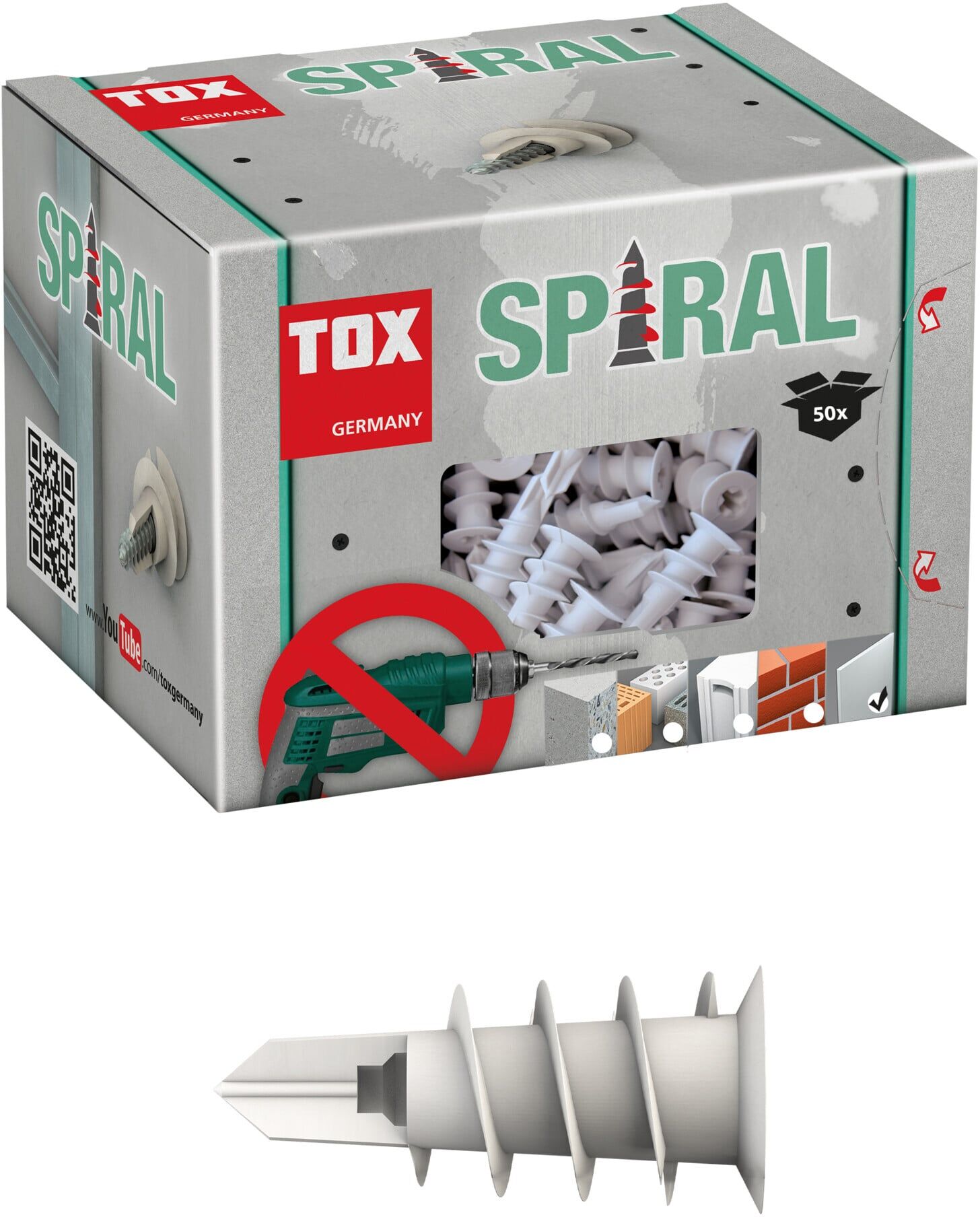 TOX Gipskartondübel Spiral 32 (068100231)