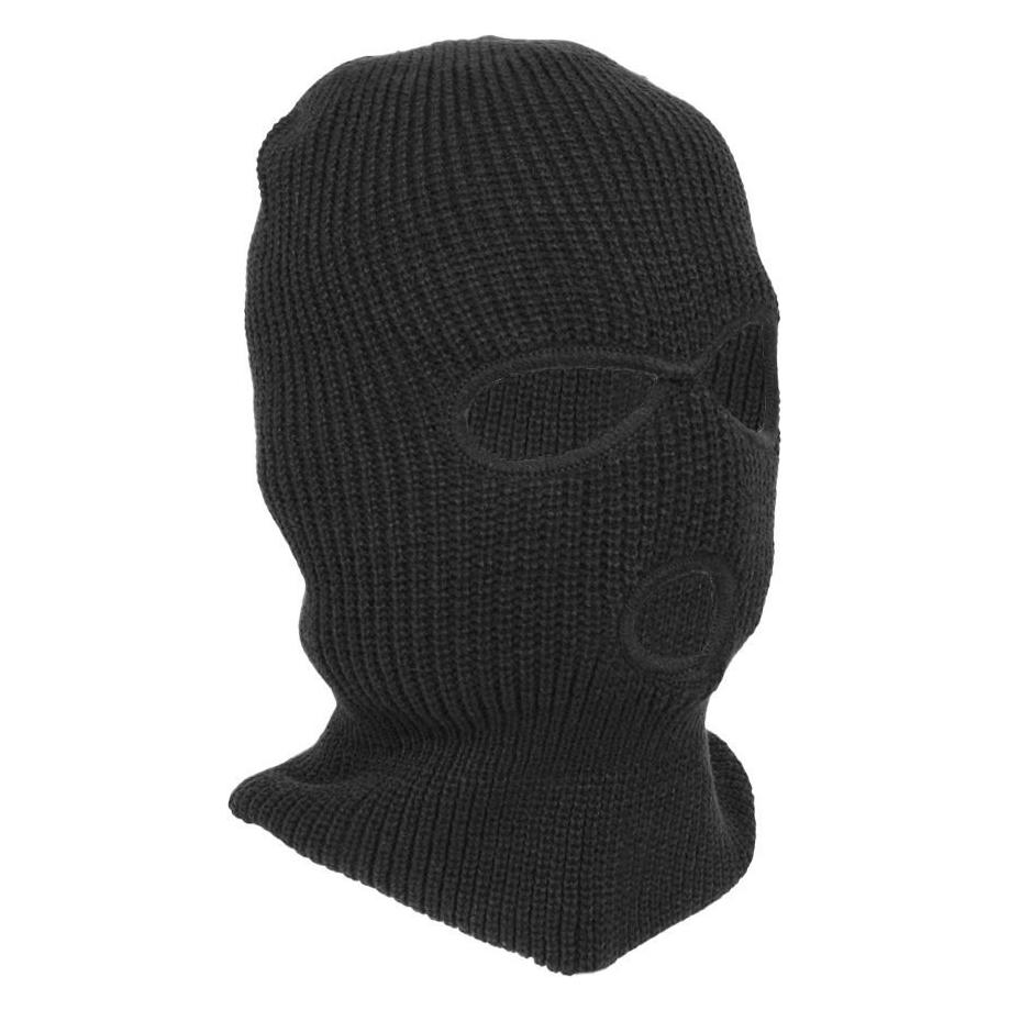 Mil-tec Balaclava-Kopfhaube - Acryl - 3 Öffnungen - Schwarz (58915811)