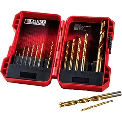 KRAFT WERKZEUGE HSS Kombibohrer-Set 15tlg.