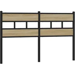 vidaXL Ersatz-Kopfteil Sonoma-Eiche 150 cm Eisen und Holzwerkstoff