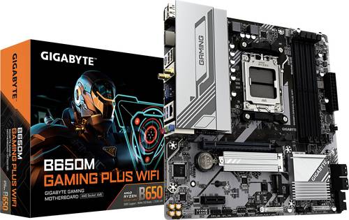 Gigabyte B650M Gaming Plus WF Mainboard Sockel (PC) AMD AM5 Formfaktor (Details) Micro-ATX Mainboard-Chipsatz AMD B650