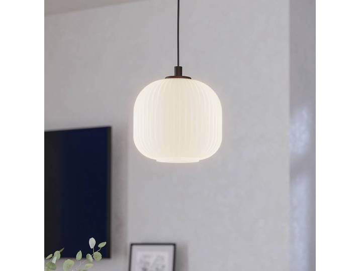 EGLO Glas Hängeleuchte Mantunalle, dimmbar, weiß / opal, für Wohn- / Esszimmer, Glas, Skandinavisch