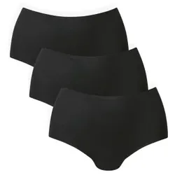 Anita 3P Essentials High Waisted Briefs Schwarz L/XL Damen